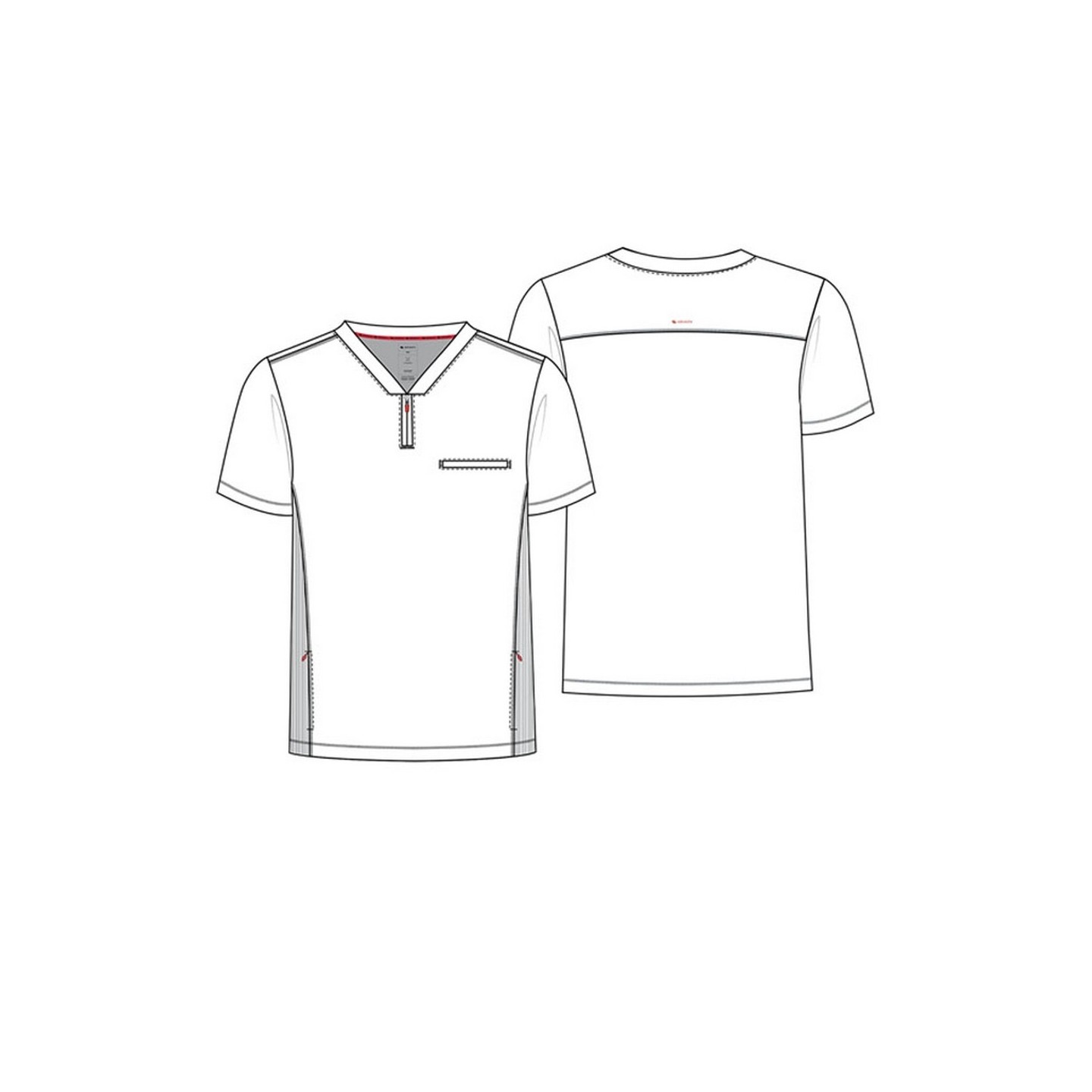 IN702A GNR8 Haut à Col Zippée et 3 Poches pour Hommes par Infinity