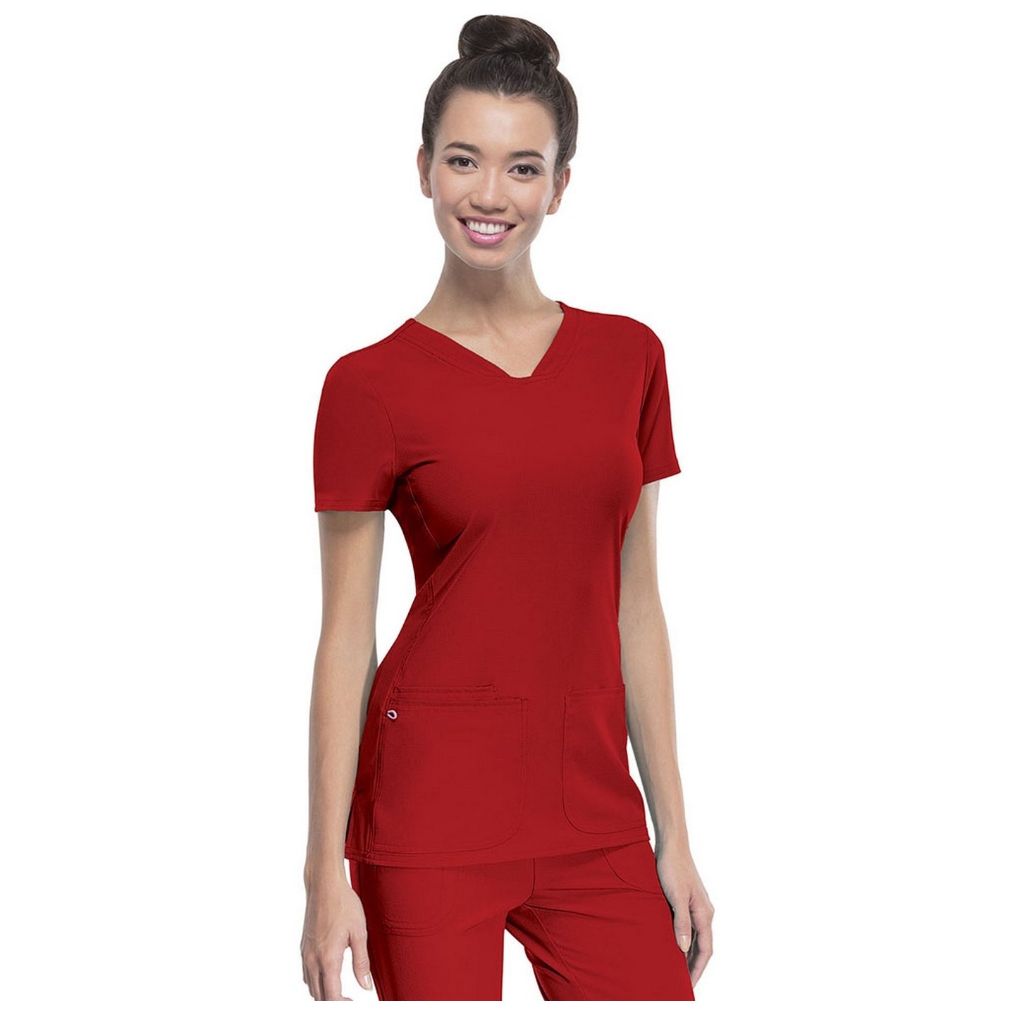 20710 Break on Through V-Neck 3 Pocket Top from HeartSoul