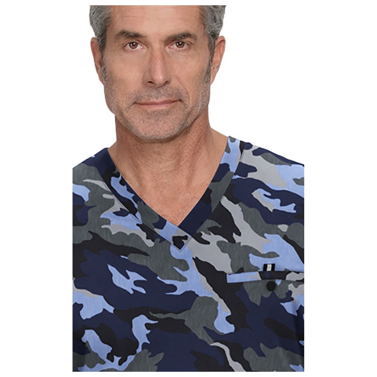 671PR koi Next Gen On Call Men's Print Top - Heather Camo