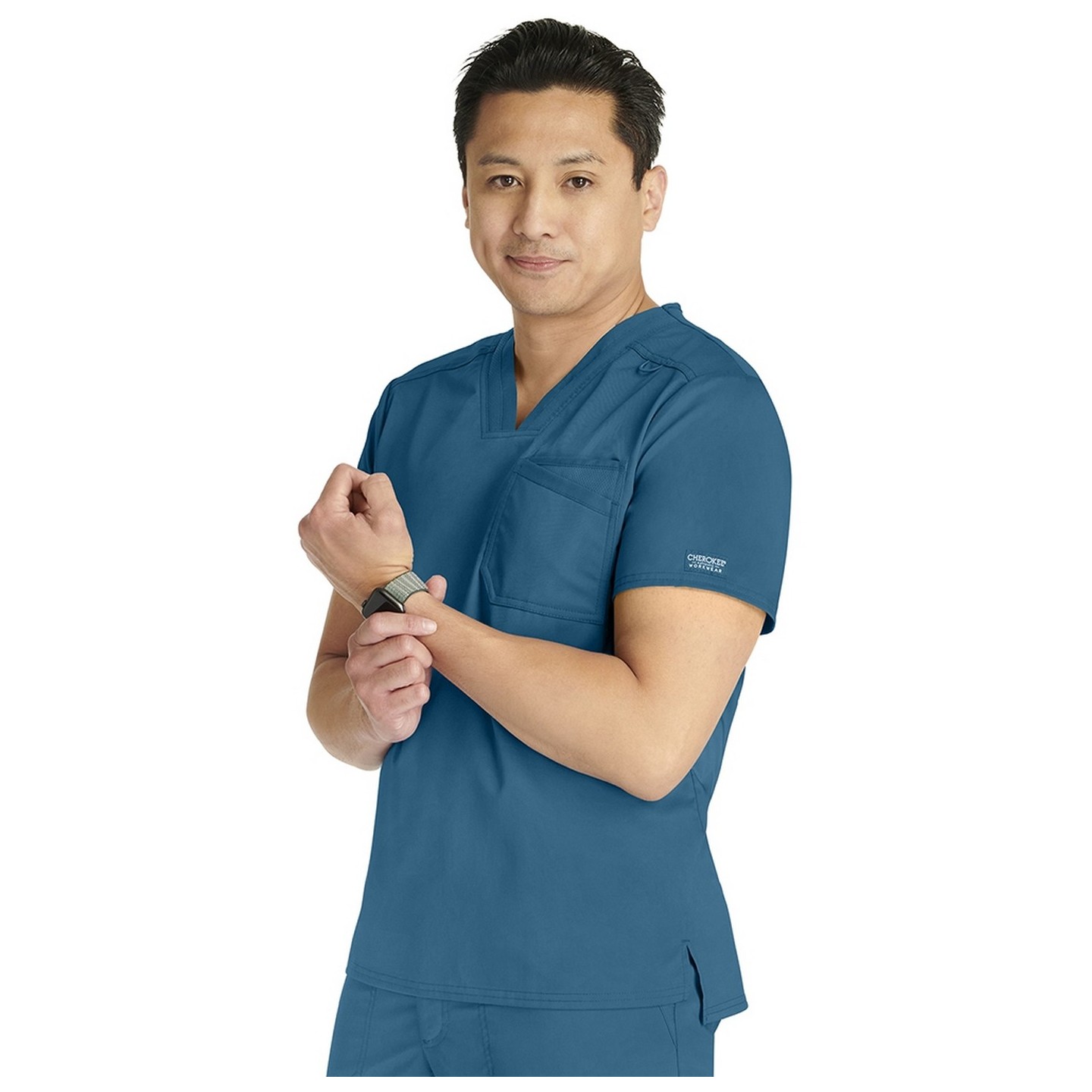 WW751 Workwear Revolution Haut à Col en V Moderne pour Hommes par Cherokee