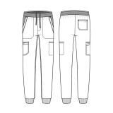 WW251 Workwear Revolution Men's Pull-On Jogger by Cherokee 