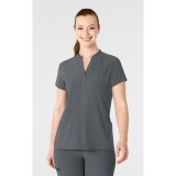6734 RENEW Women's Mandarin Collar Scrub Top by WINK