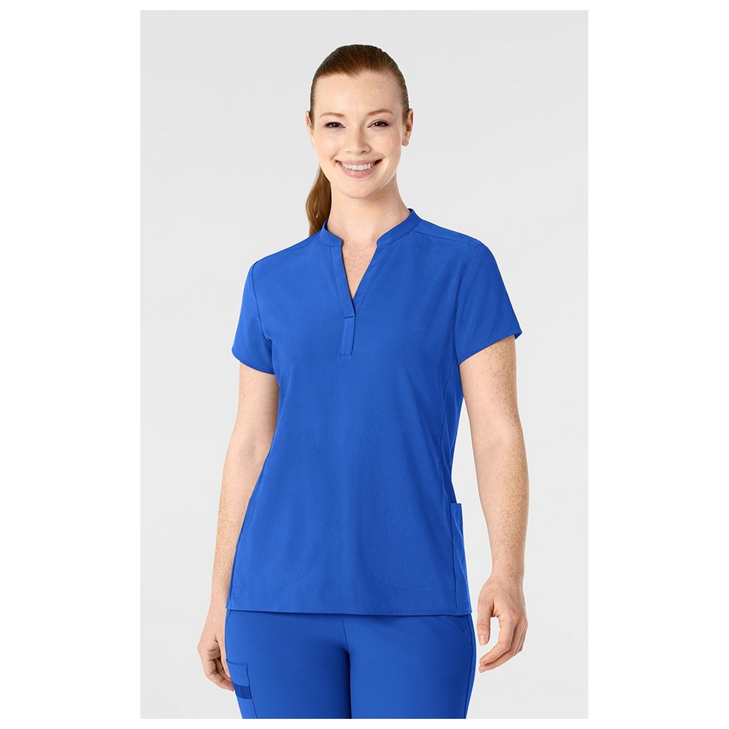 6734 RENEW Women's Mandarin Collar Scrub Top by WINK