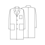 1346 Cherokee Whites Blouse de Laboratoire Unisexe 40 po de Cherokee