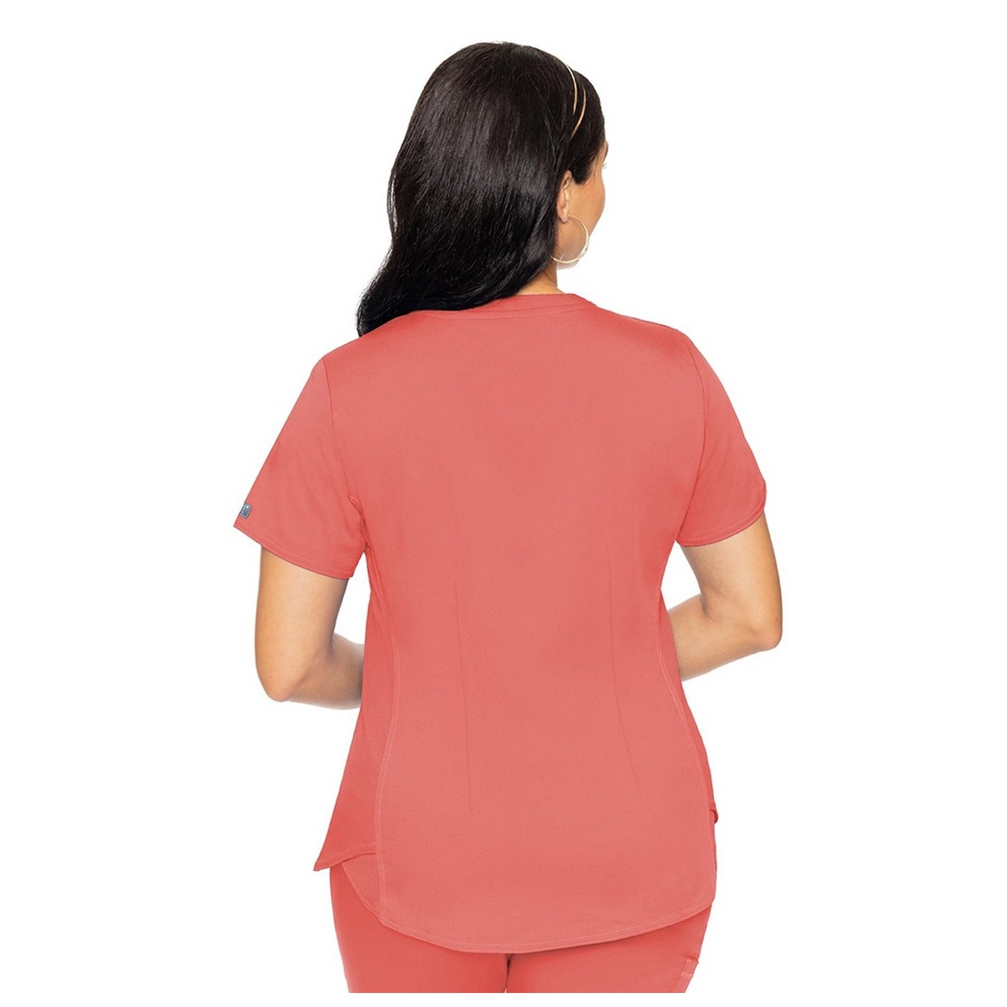 7459 Med Couture Performance Touch V-NECK SHIRTTAIL TOP