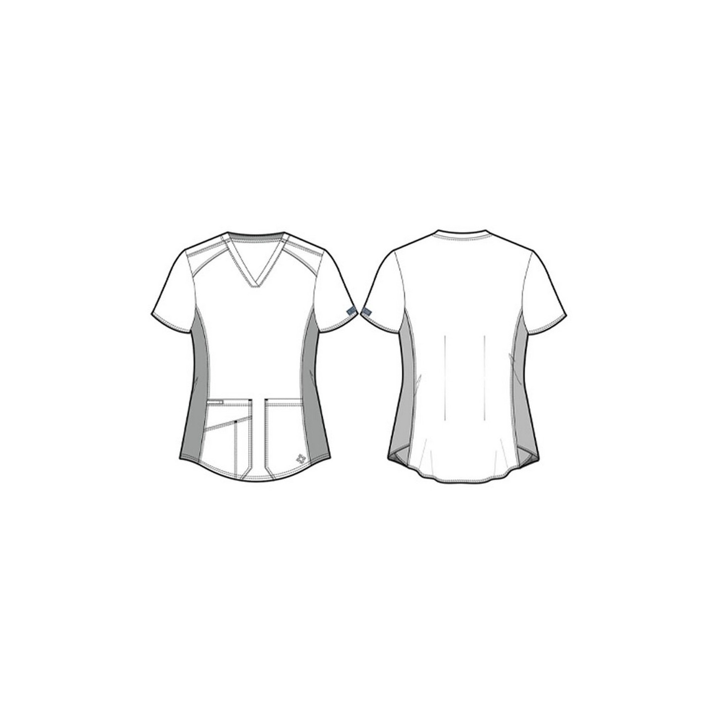 7459 Med Couture Performance Touch Chemise V-Neck