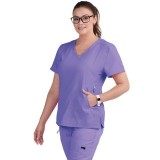 316 Koi Lite ™ Haut d’uniformes Philosophie Mock Wrap avec fermeture éclaire sur les  côtés