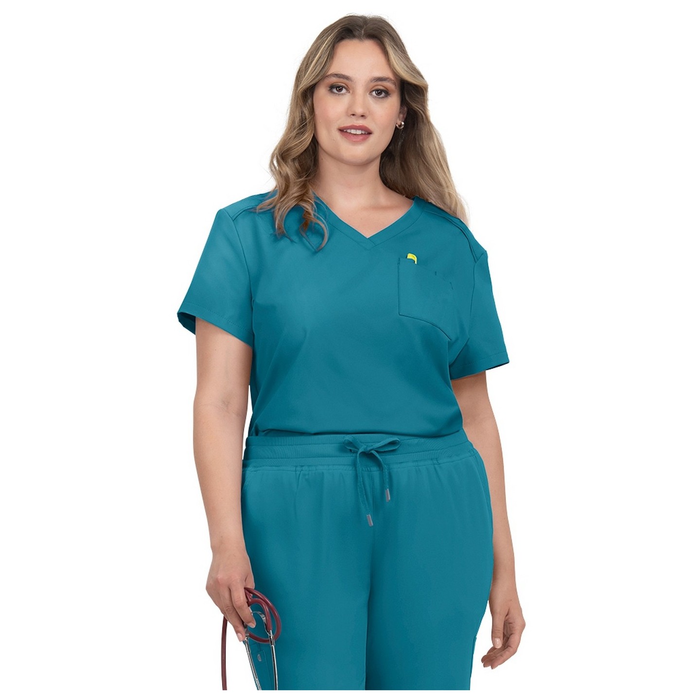 C100 Cureology Aura Modern V-Neck Top by koi