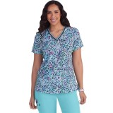 1108PR koi Next Gen Coming on Strong V-Neck Top - Rainbow Leopard