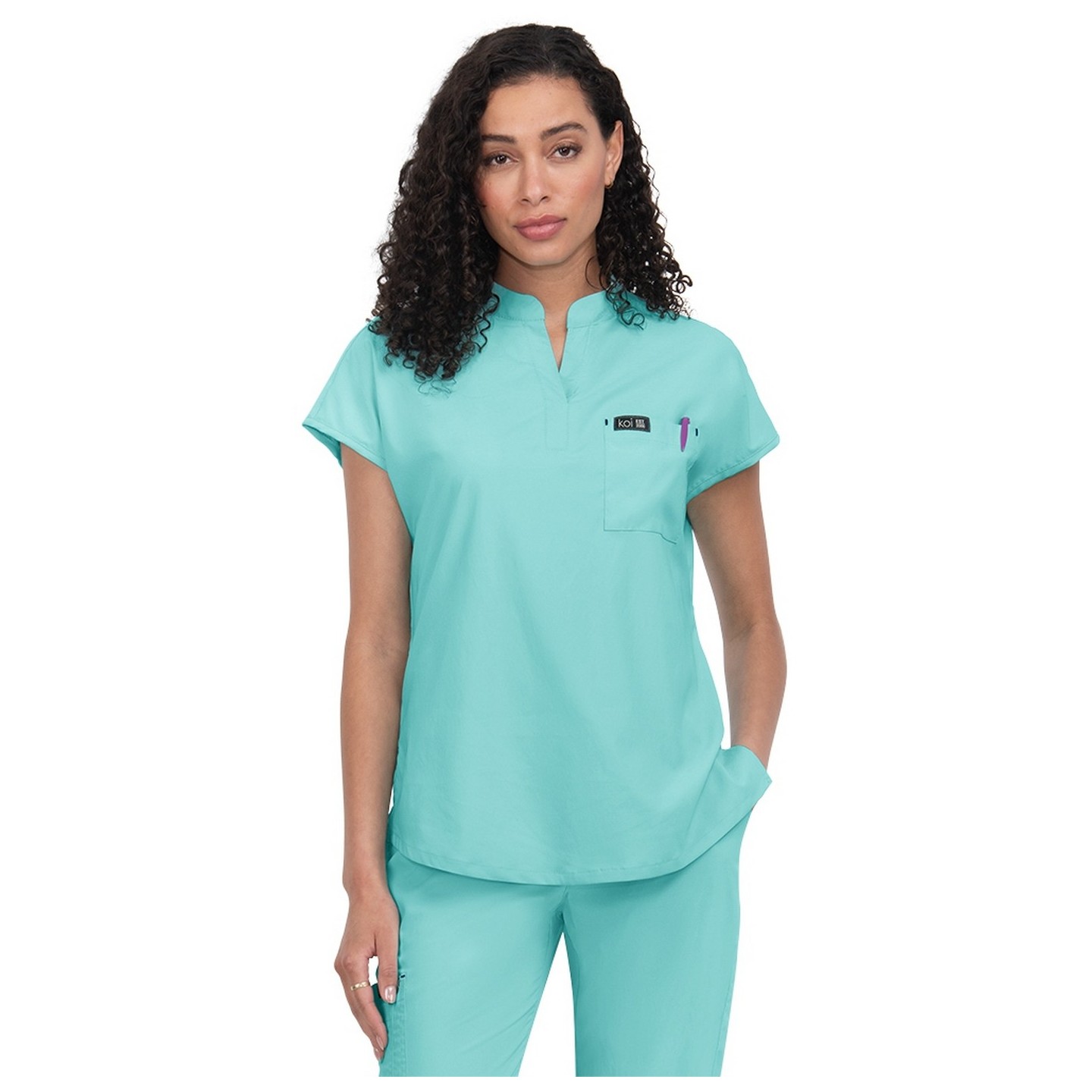 1093 koi Basics Haut Ari à Encolure Fendue 