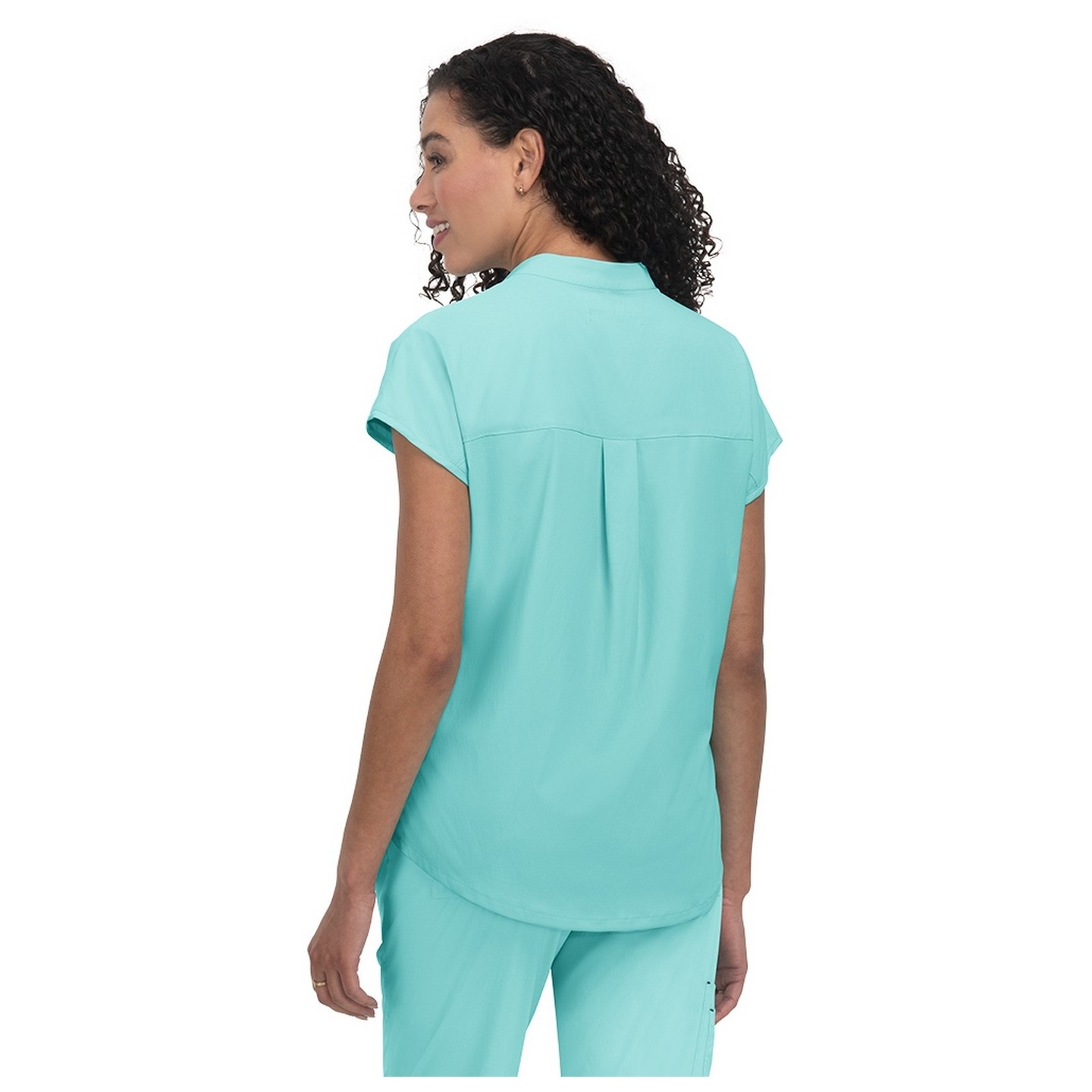 1093 koi Basics Ari Split Neck Top