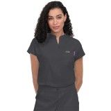 1093 koi Basics Ari Split Neck Top