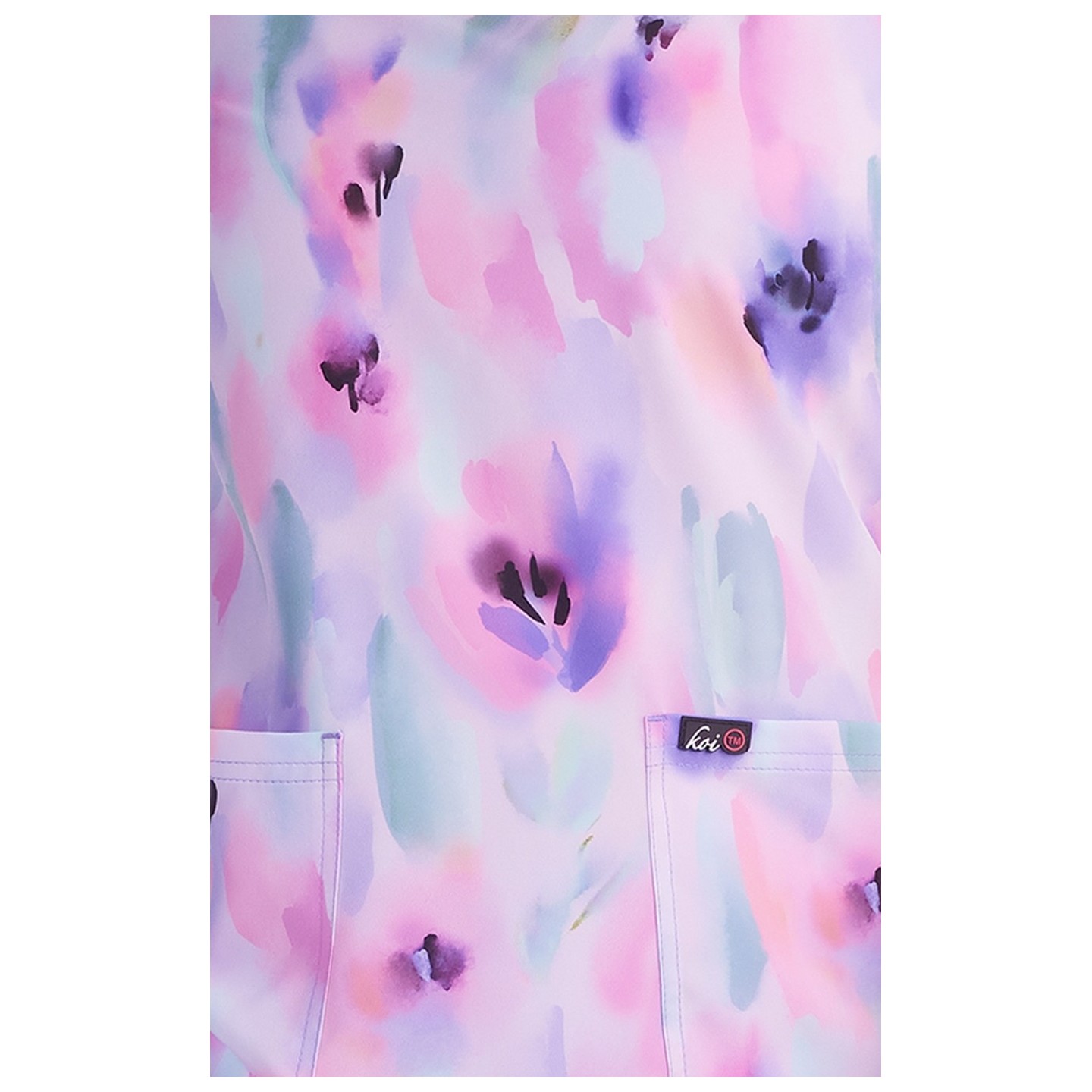 1082PR koi Lite Velora Stretch Print Top - Lite Flower Lavender