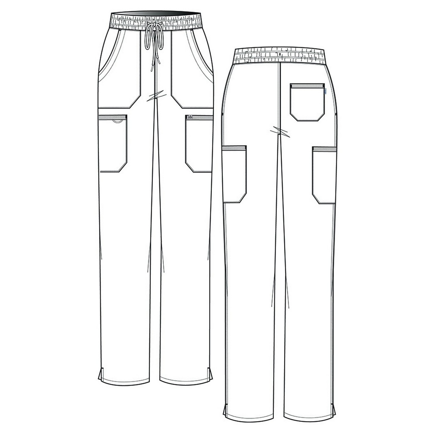 3063 Studio Pantalon Energy Cargo à Jambe Droite par Zavaté