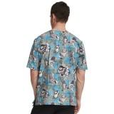 TF606 Tooniforms Unisex V-Neck Print Top by Cherokee Uniforms - Wild Rumpus