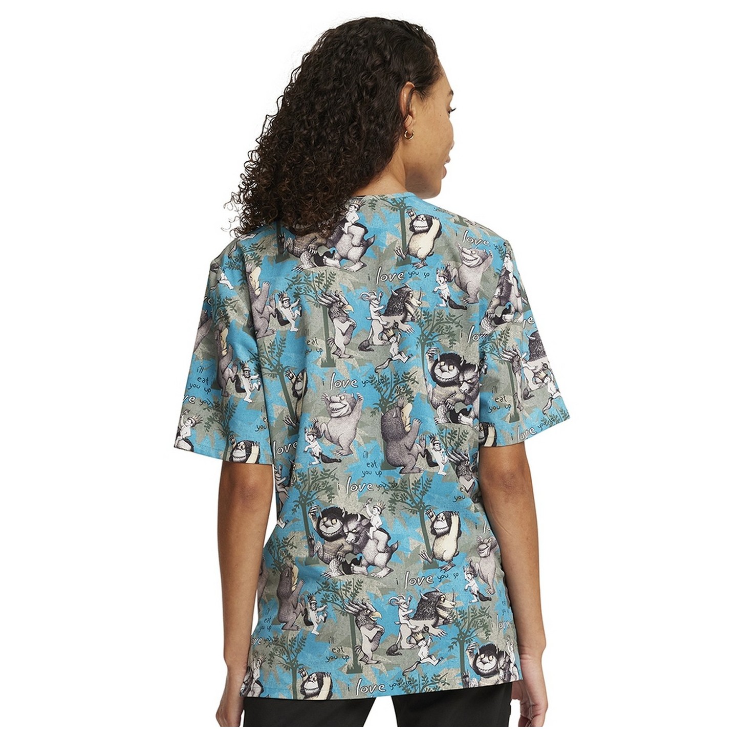 TF606 Tooniforms Unisex V-Neck Print Top by Cherokee Uniforms - Wild Rumpus