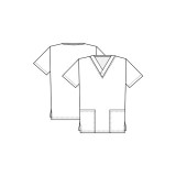 TF606 Tooniforms Haut Imprimer Unisexe avec 2 Poches par Cherokee Uniforms - Wild Rumpus