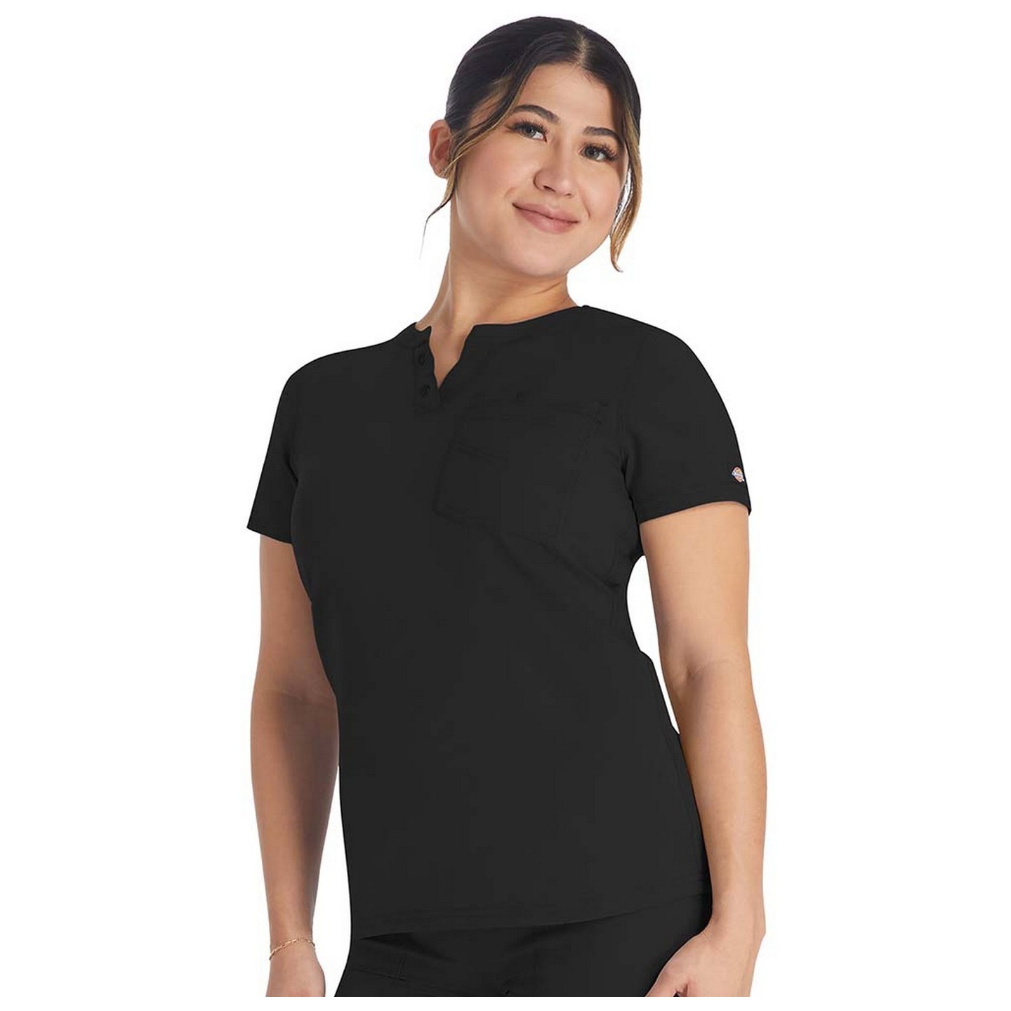 DK681 EDS NXT Round Neck Henley Top by Dickies