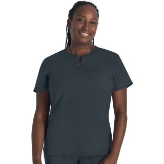 DK681 EDS NXT Round Neck Henley Top by Dickies