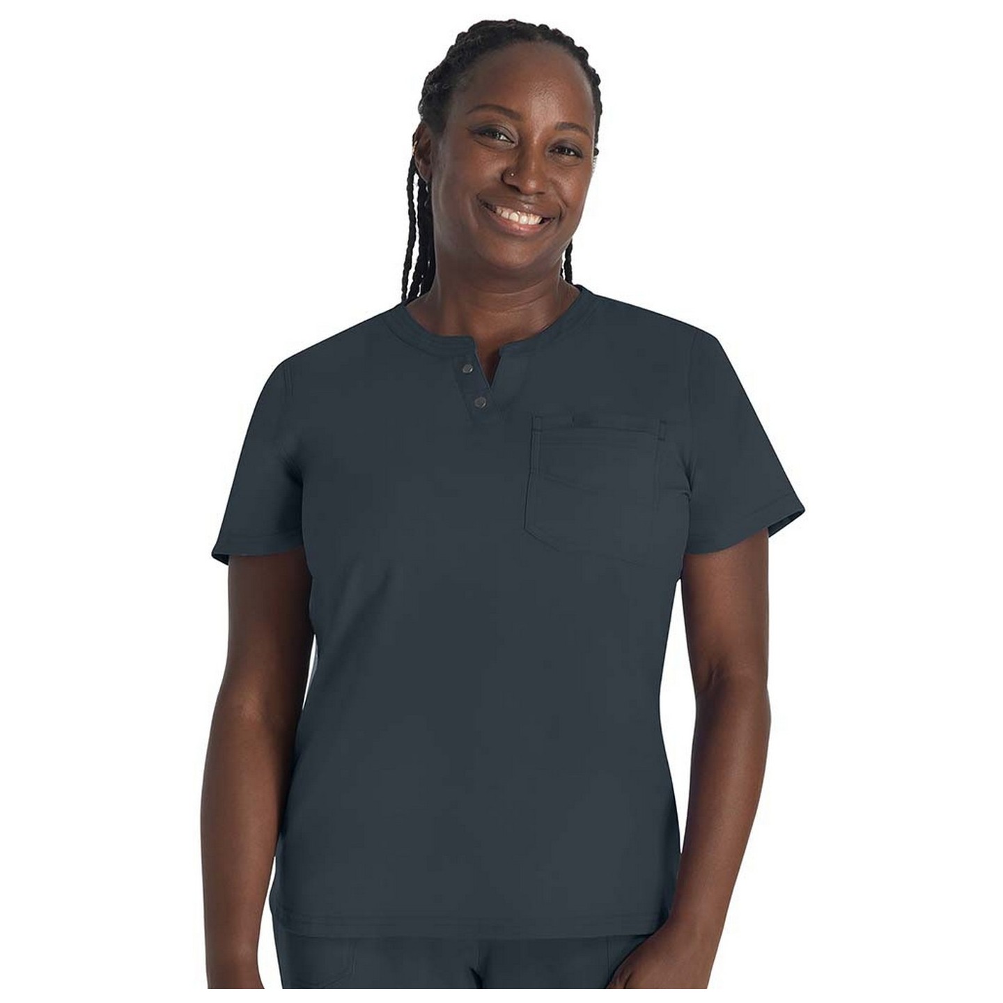 DK681 EDS NXT Round Neck Henley Top by Dickies