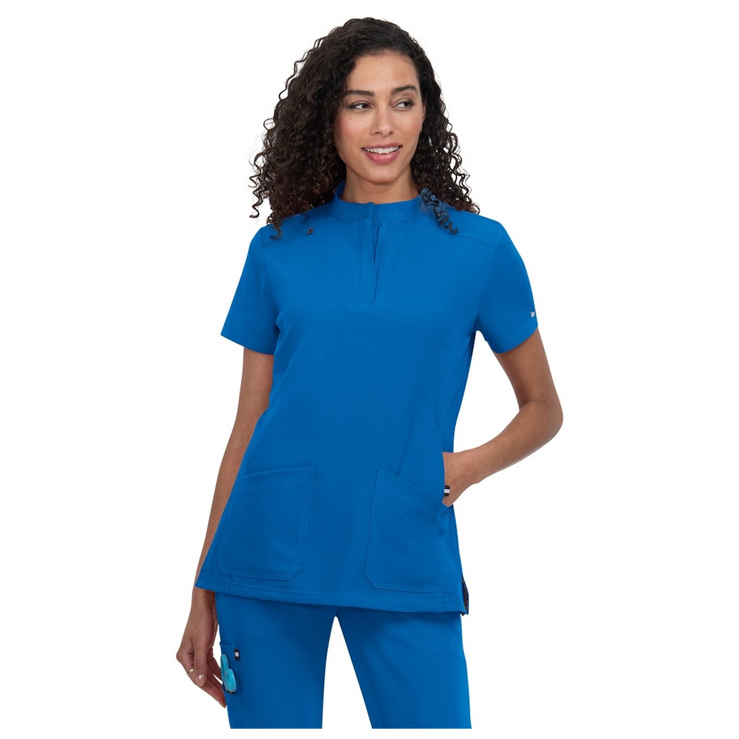 1081 koi Next Gen Driven Mandarin Collar Top