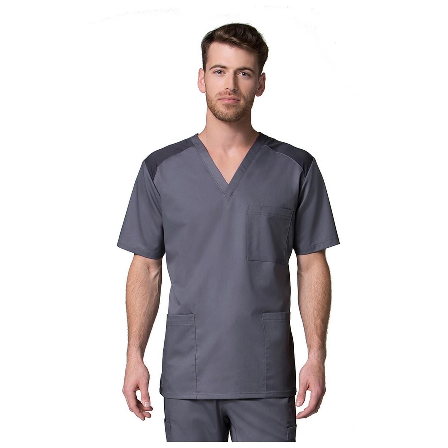 [EON] 5308 EON Active - Men's Mesh Panel 3-Pocket V-Neck Top