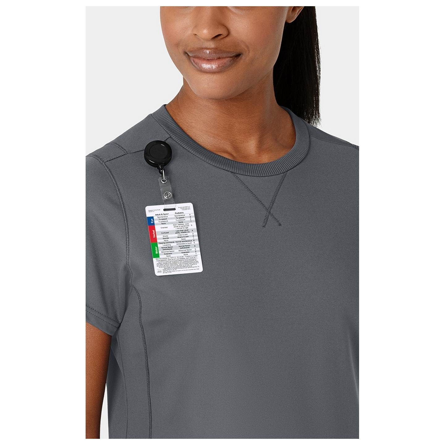 6359 RENEW Crew Neck Flex-n-Reach 2 Pocket Top by WINK