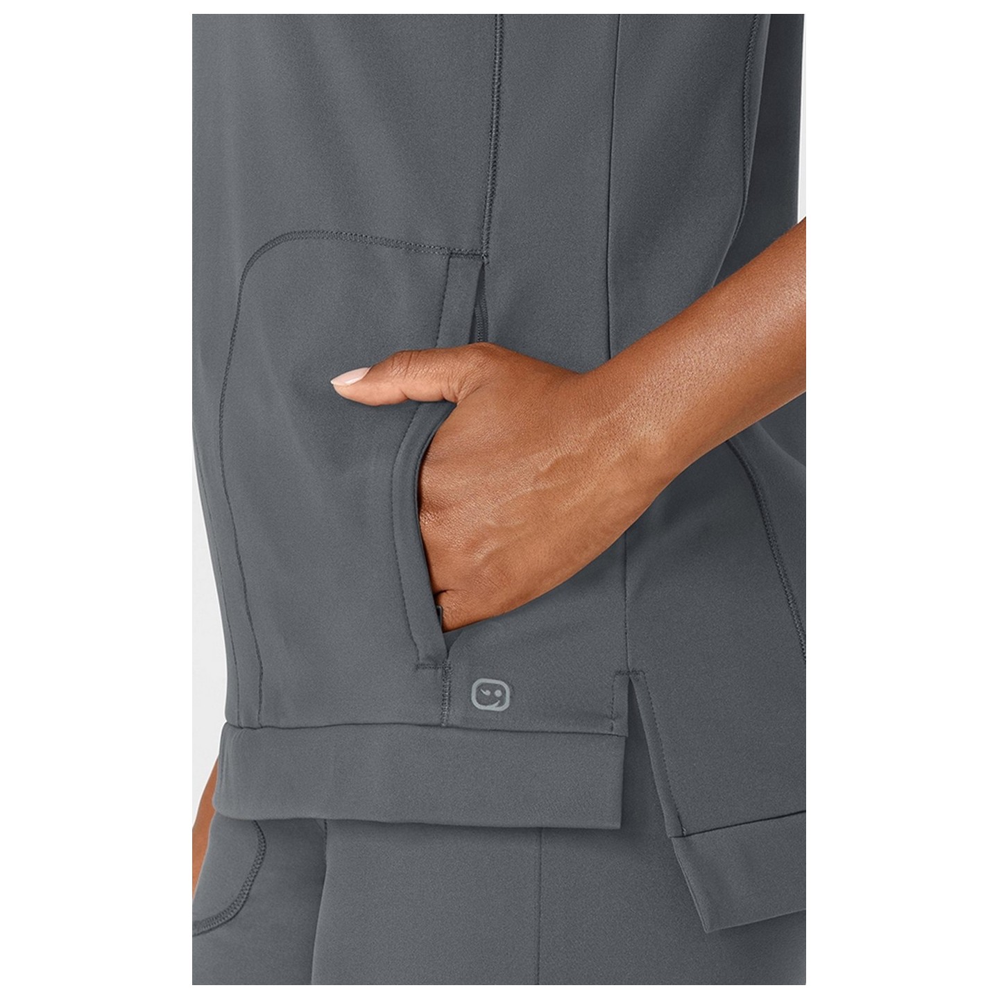 6359 RENEW Crew Neck Flex-n-Reach 2 Pocket Top by WINK