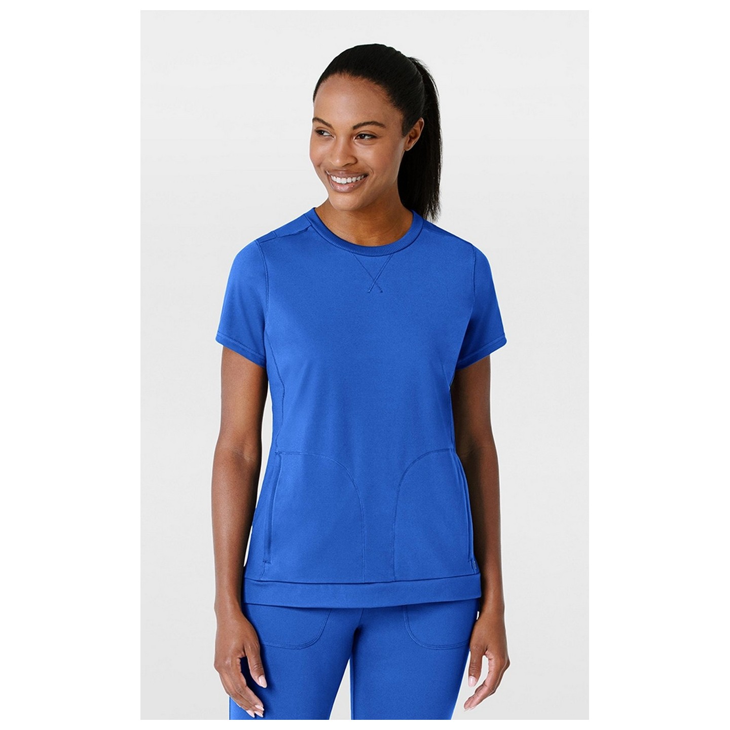 6359 RENEW Crew Neck Flex-n-Reach 2 Pocket Top by WINK