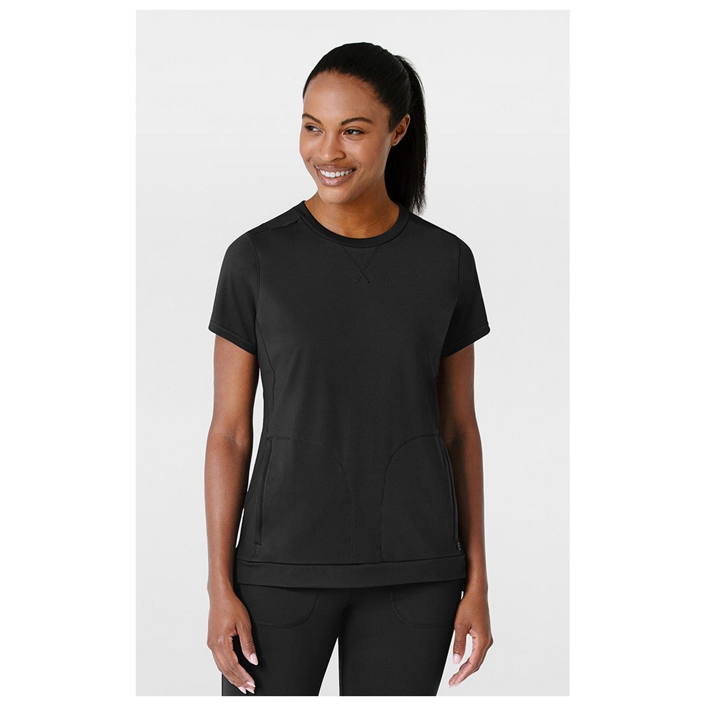 6359 RENEW Crew Neck Flex-n-Reach 2 Pocket Top by WINK