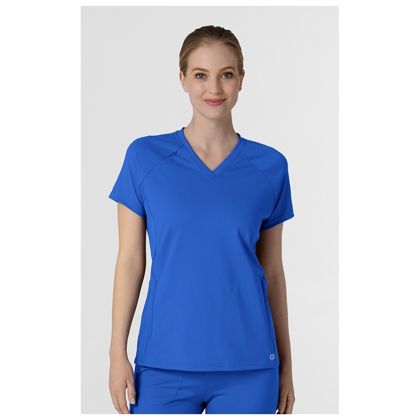 6259 RENEW Knit Flex-n-Reach V-Neck Raglan Top by WINK