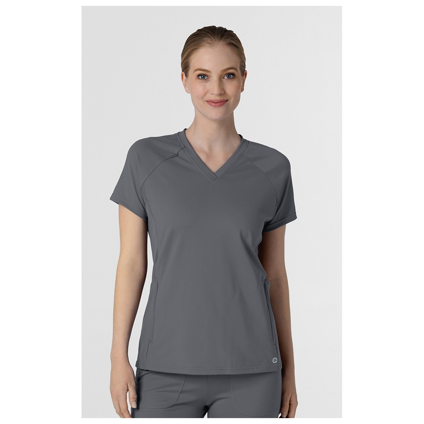 6259 RENEW Knit Flex-n-Reach V-Neck Raglan Top by WINK