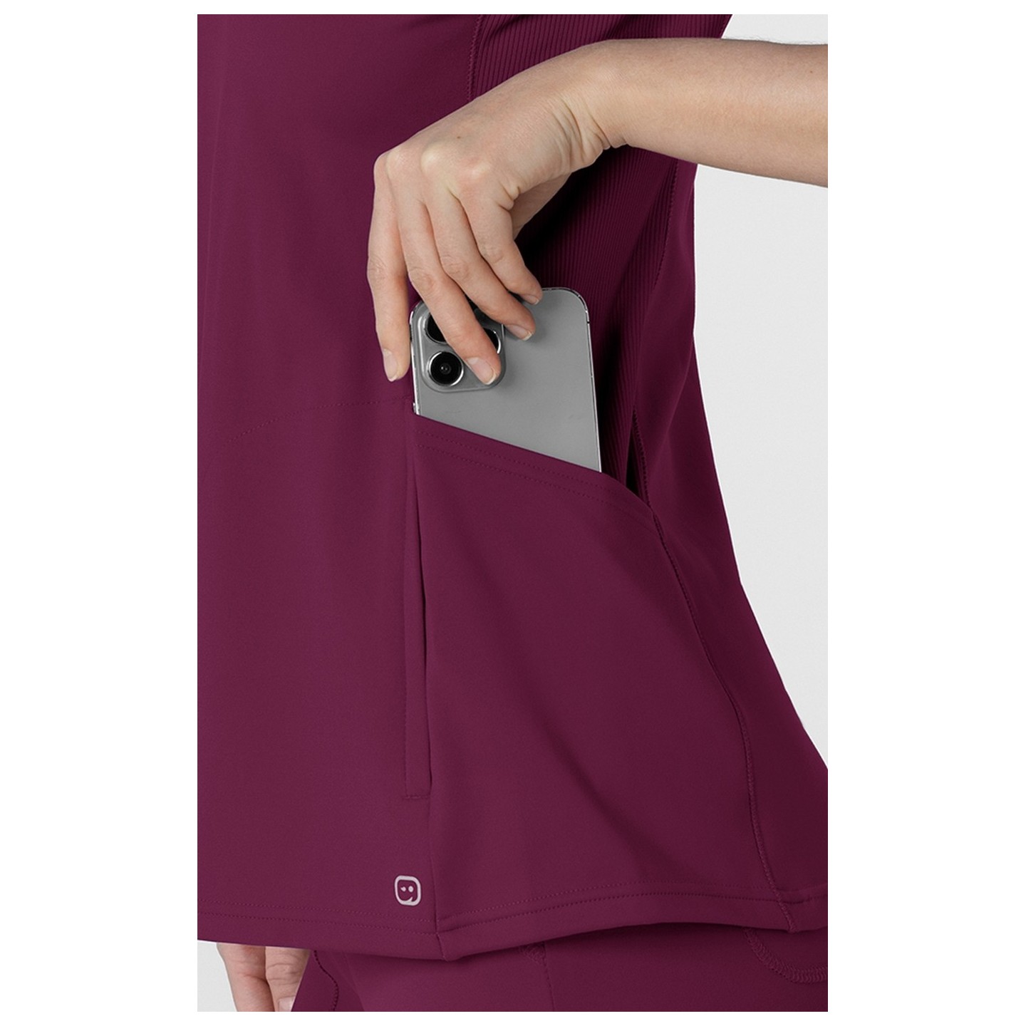 6259 RENEW Knit Flex-n-Reach V-Neck Raglan Top by WINK