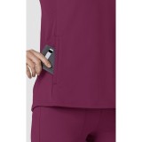 6259 RENEW Knit Flex-n-Reach V-Neck Raglan Top by WINK