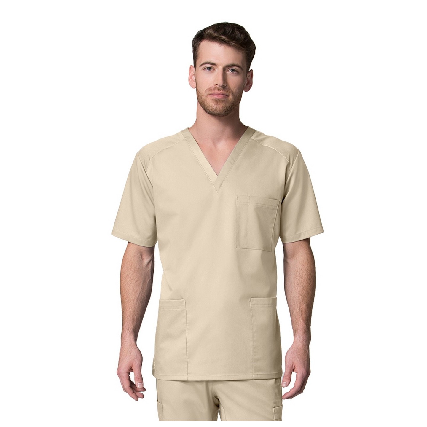 [EON] 5308 EON Active - Men's Mesh Panel 3-Pocket V-Neck Top