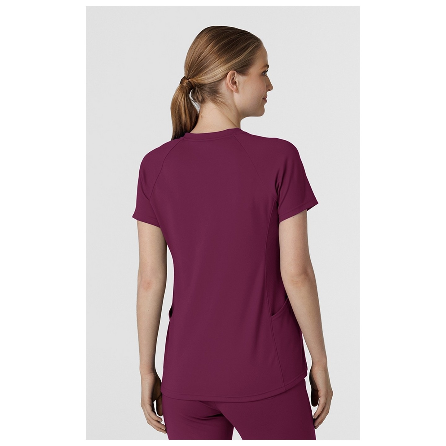 6259 RENEW Knit Flex-n-Reach V-Neck Raglan Top by WINK