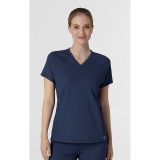 6259 RENEW Knit Flex-n-Reach V-Neck Raglan Top by WINK