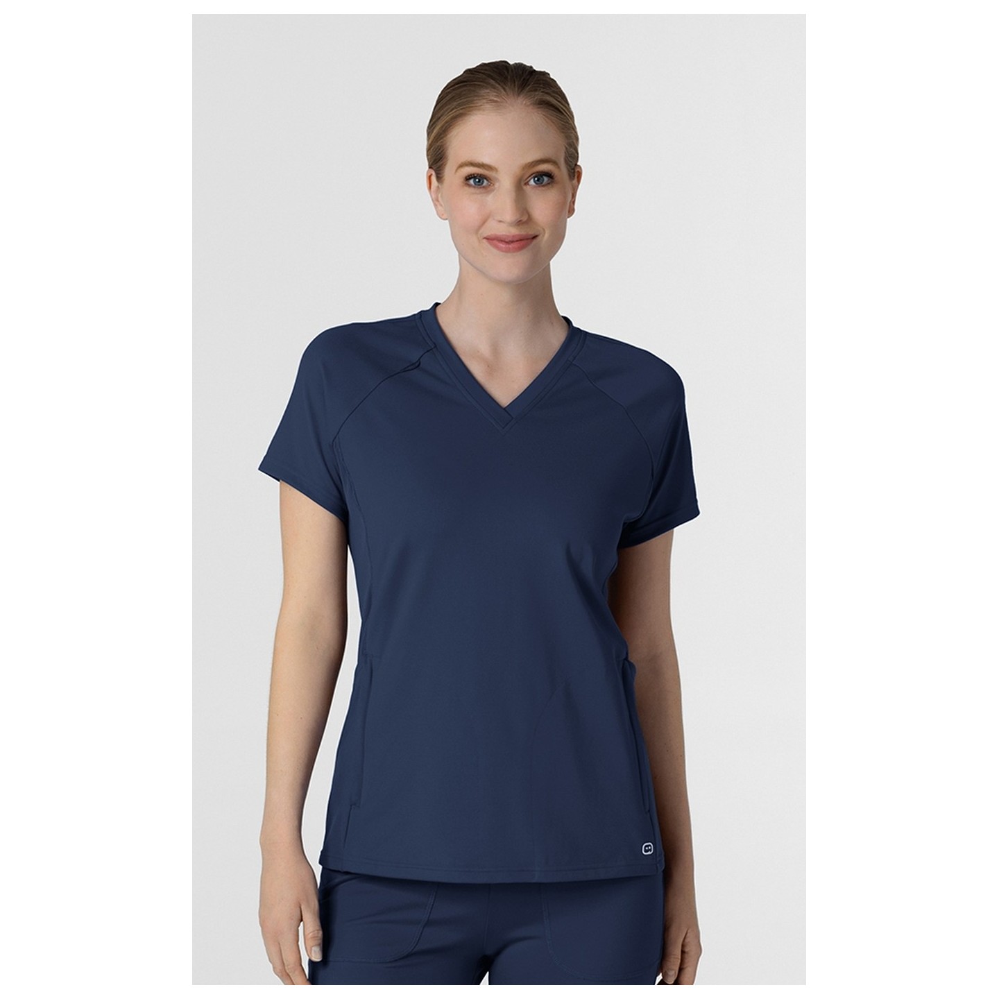 6259 RENEW Knit Flex-n-Reach V-Neck Raglan Top by WINK