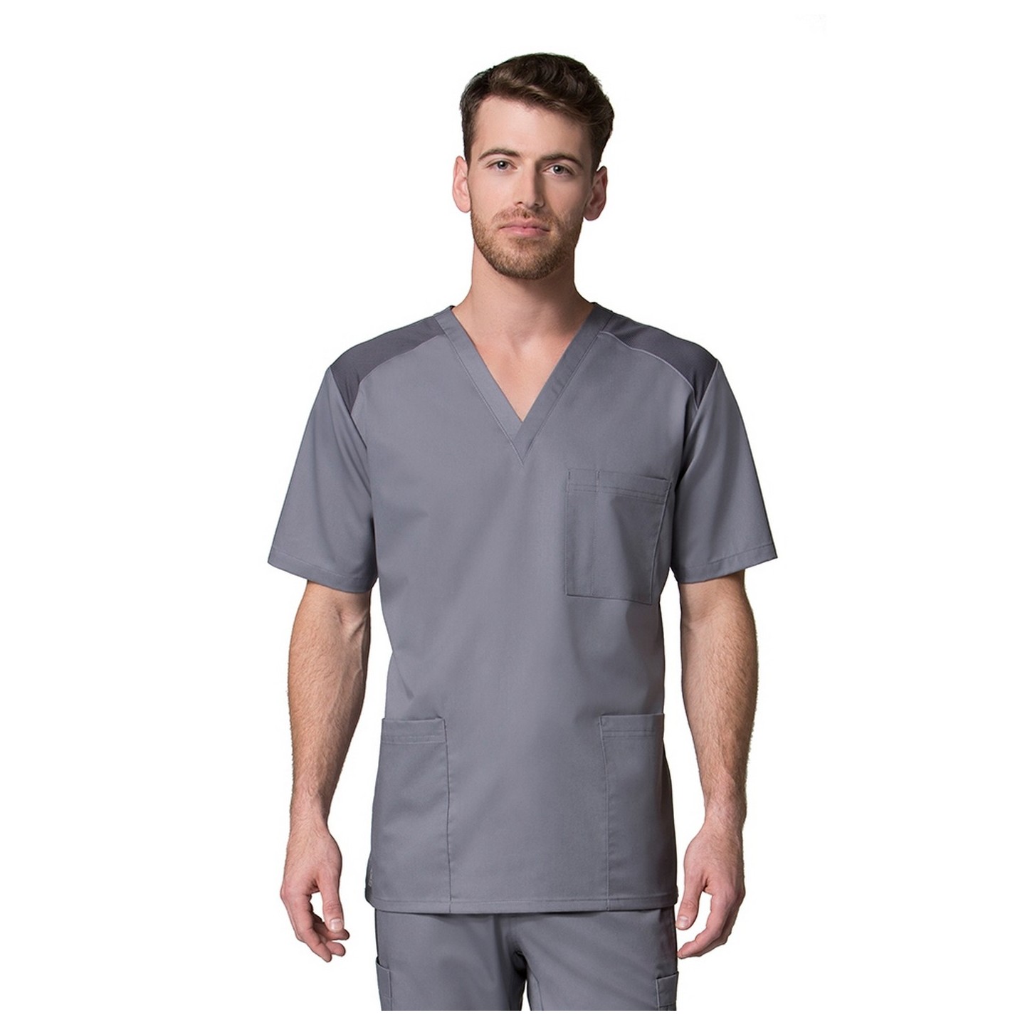 [EON] 5308 EON Active - Men's Mesh Panel 3-Pocket V-Neck Top