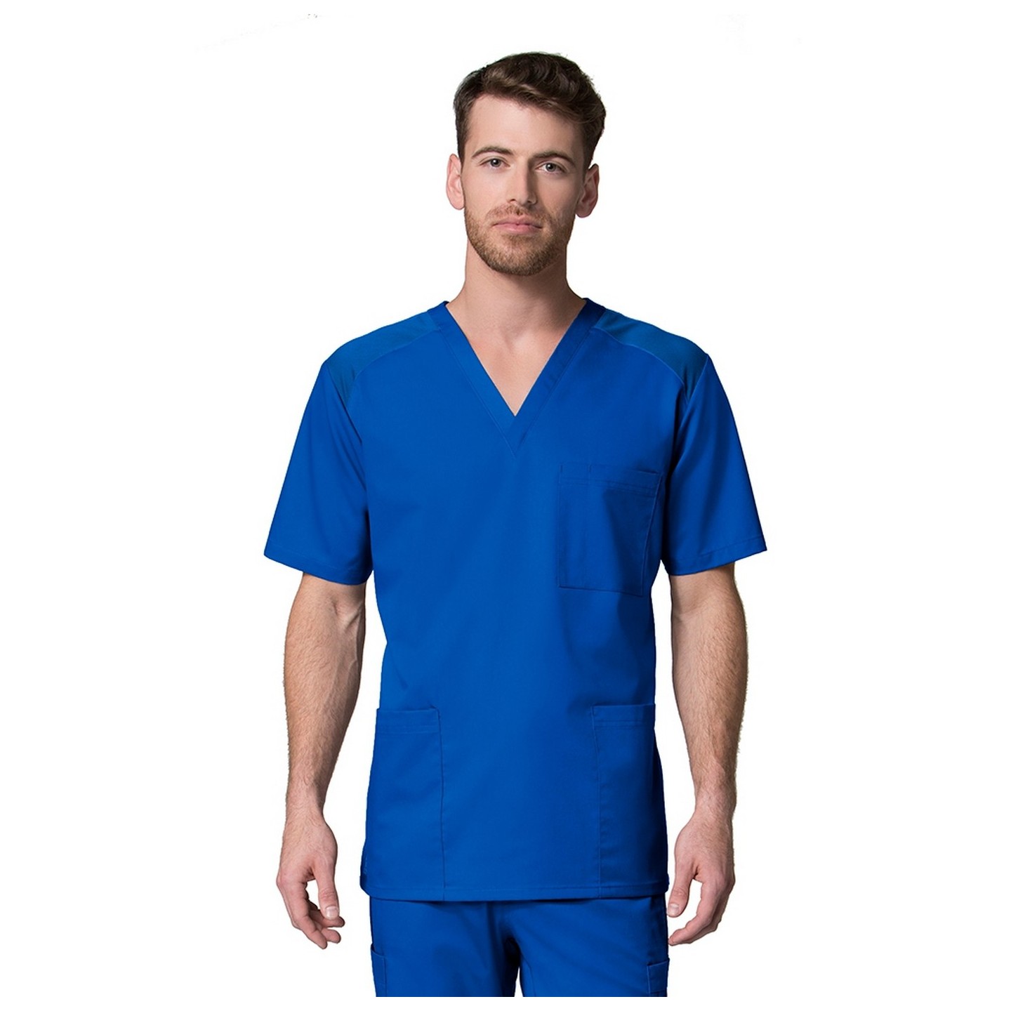 [EON] 5308 EON Active - Men's Mesh Panel 3-Pocket V-Neck Top