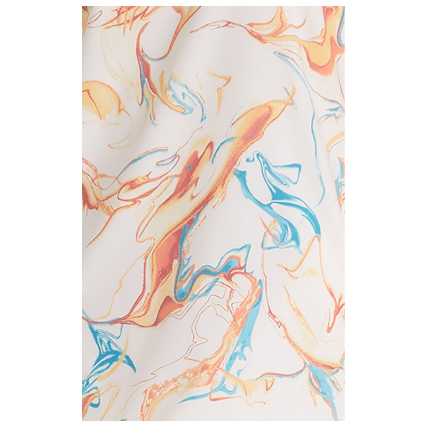 DK881 Contemporary Rounded V-Neck Print Top by Dickies - Mineral Swirl