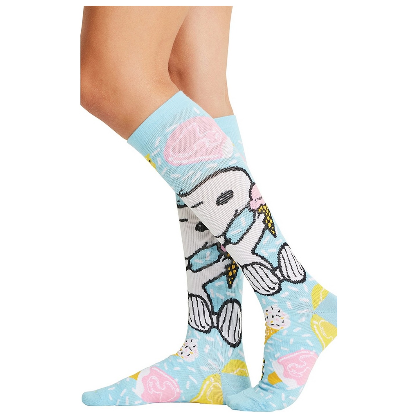 Tooniforms Print Support Graduated Compression Socks - Ice Cream Dream