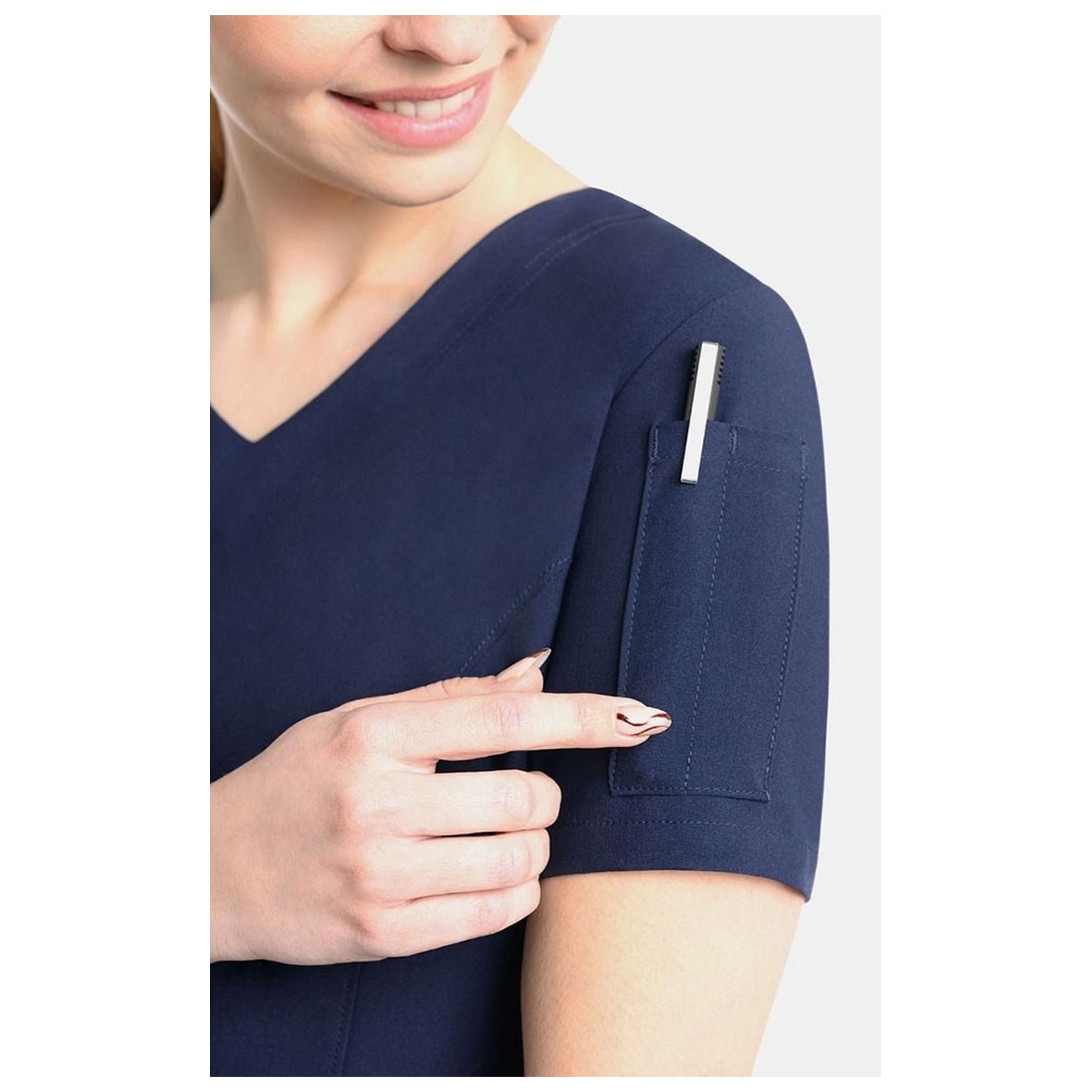 T9010 Haut Angie Mobb Mentality à Col en V avec Panneaux Extensibles