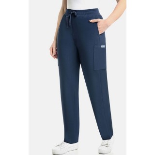 P9011 Pantalon Rebecca Mobb Mentality Jambe Droite à Taille-Flexi
