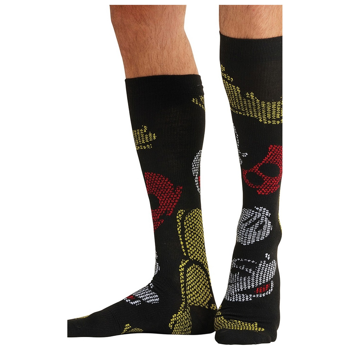 Tooniforms Print Support Chaussettes pour Hommes Compression Graduée