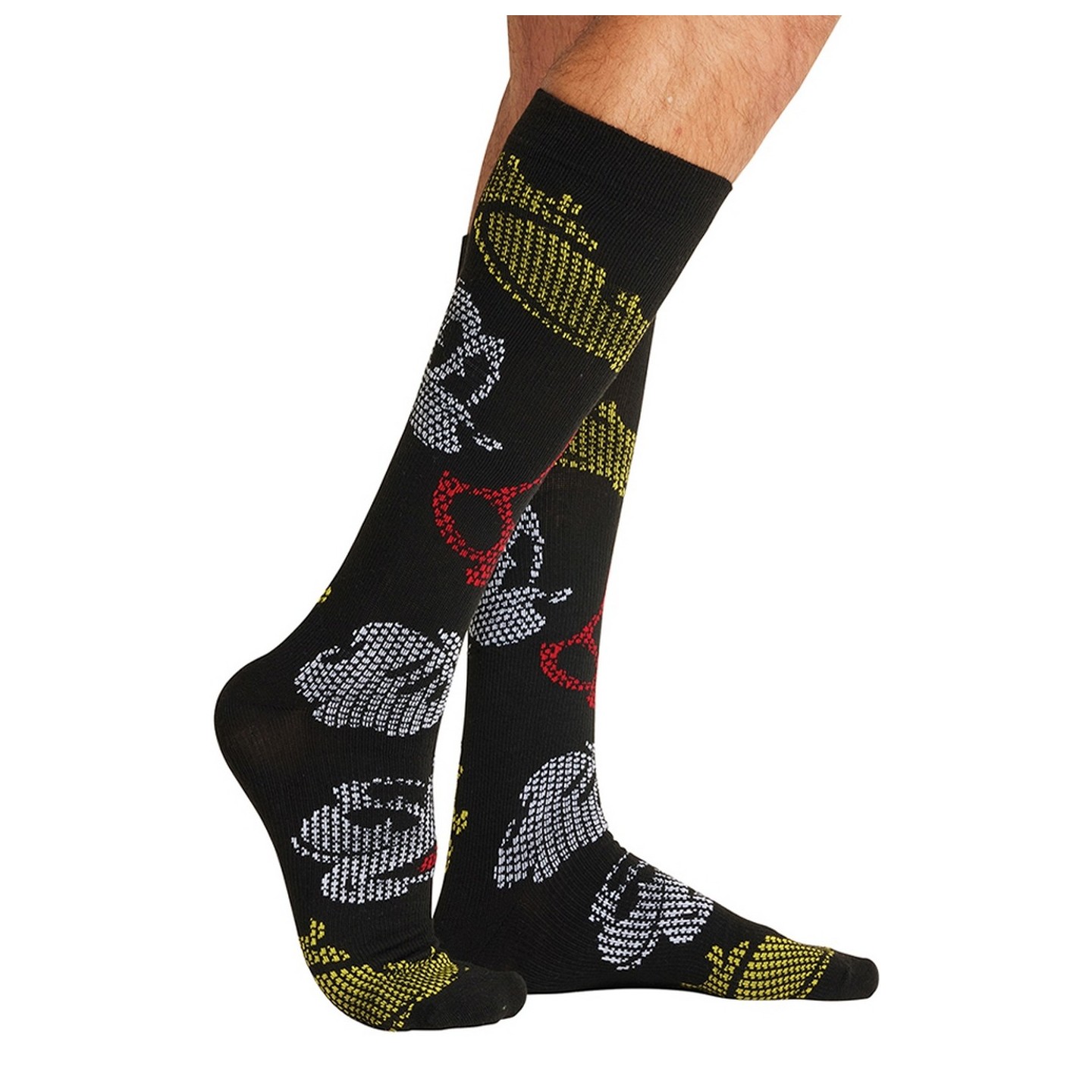 Tooniforms Print Support Chaussettes pour Hommes Compression Graduée
