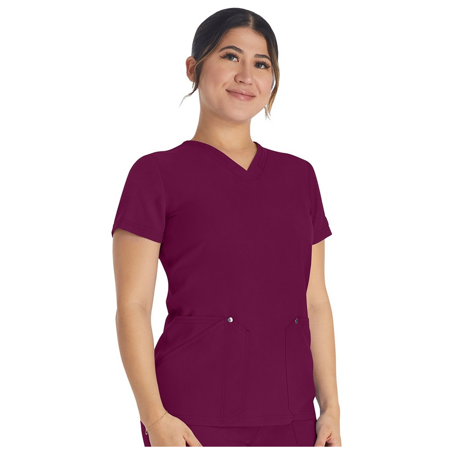 DK678 EDS NXT Double Pocket V-Neck Top by Dickies