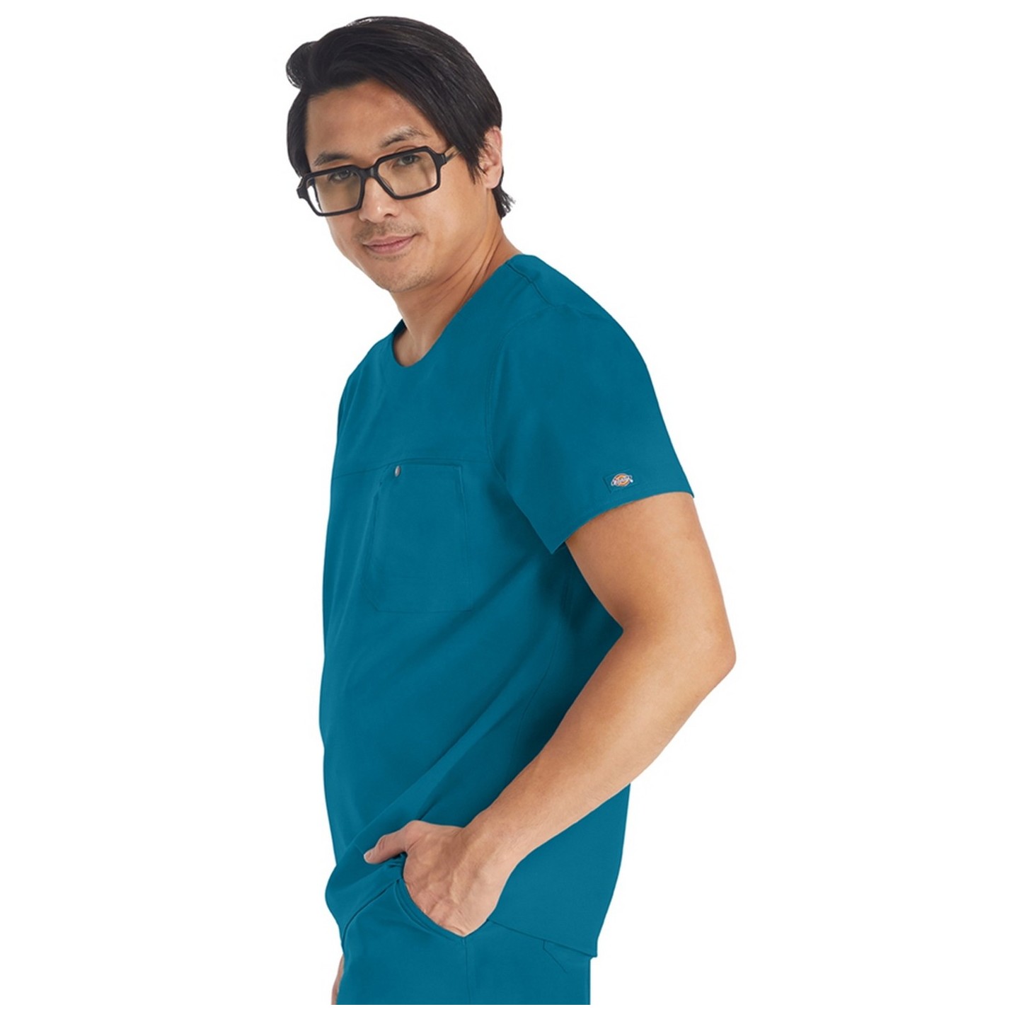 DK676 EDS NXT Men's Round Neck Top with Chest Pocket by Dickies