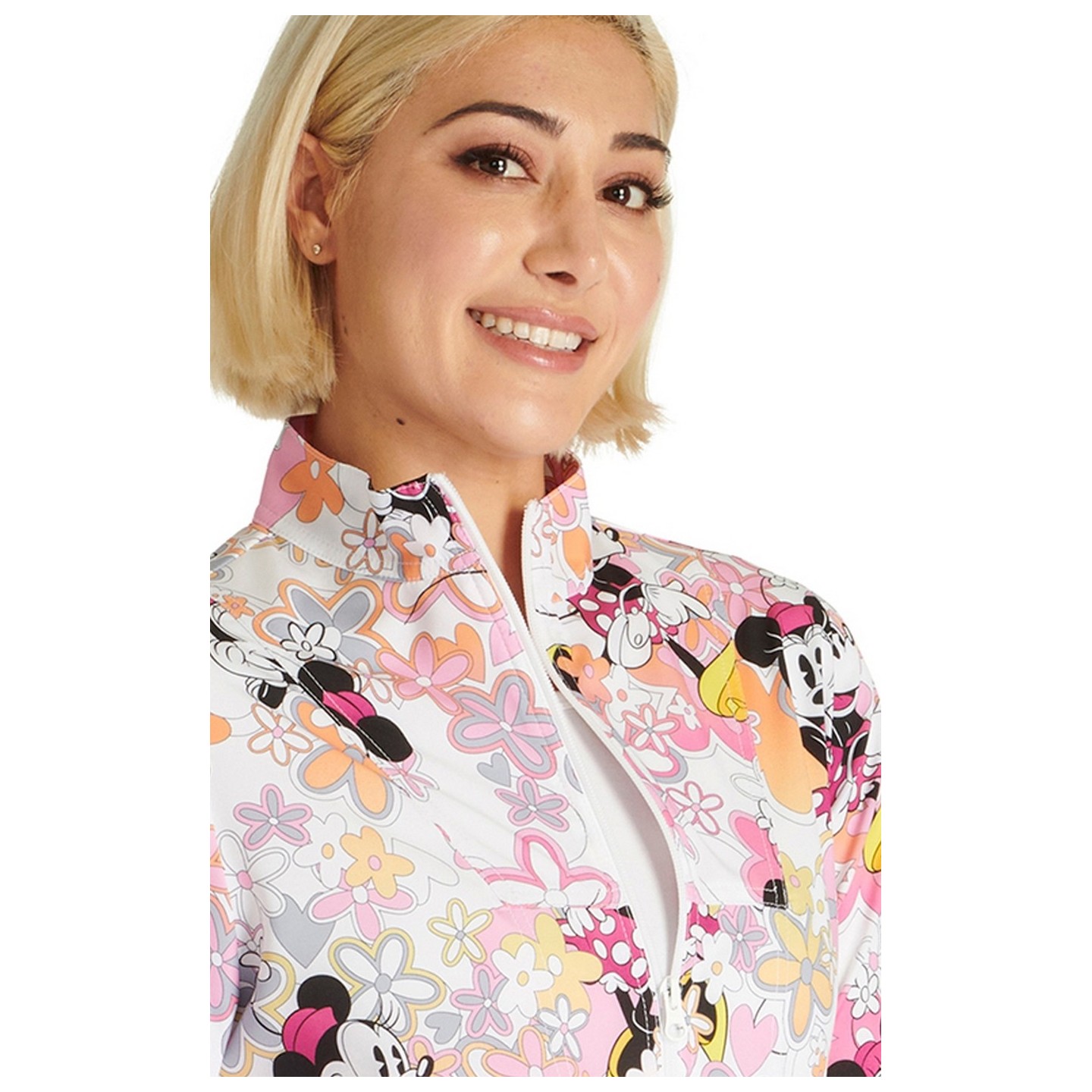 TF320 Tooniforms Veste d'Échauffement Imprimer par Cherokee - Love Flowers