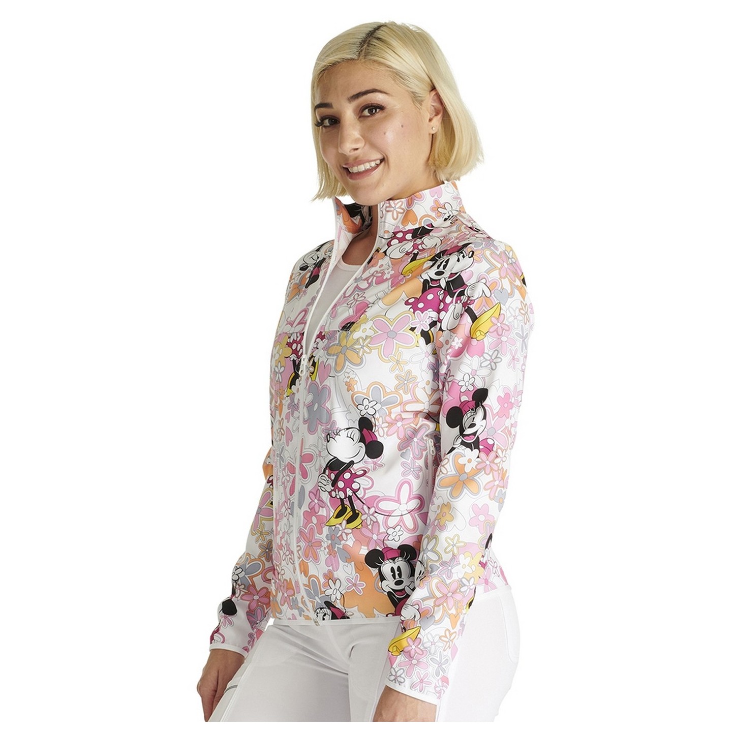 TF320 Tooniforms Veste d'Échauffement Imprimer par Cherokee - Love Flowers